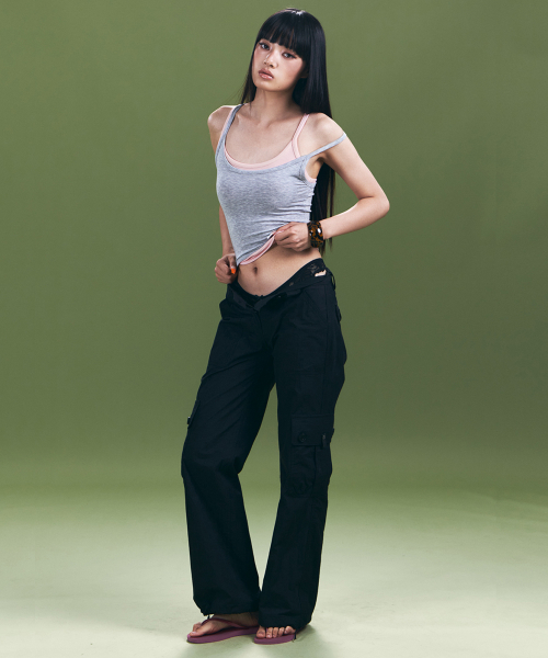 Ethan Pocket Cargo Pants (Black)