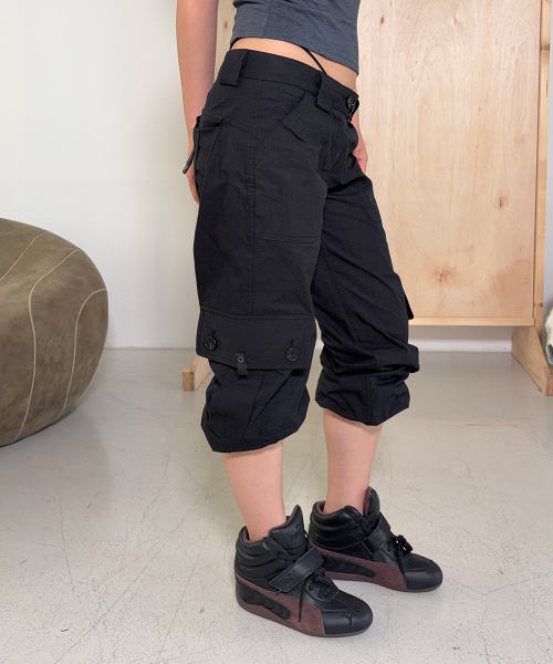 Ethan Pocket Cargo Pants (Black)