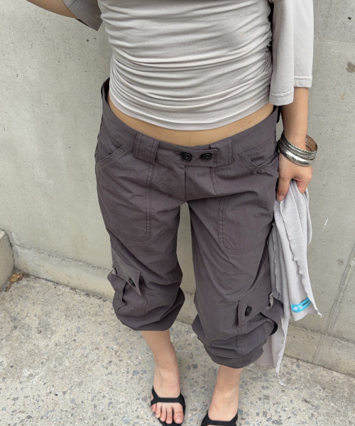 Ethan Pocket Cargo Pants (Charcoal)