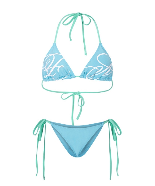 Kiana Logo Lettering Bikini (Blue Mint)