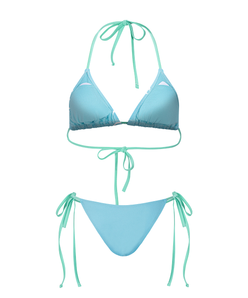 Kiana Logo Lettering Bikini (Blue Mint)
