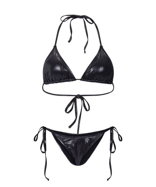 Belly Glossy Bikini (Black)