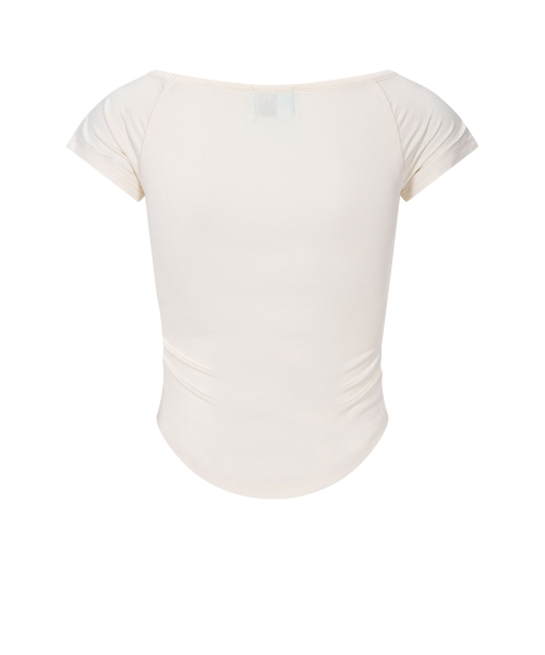 Mandy Lace Layered Short Sleeve Top (Lemon)