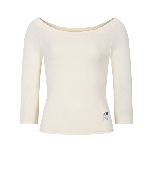 Zed Off-Shoulder Long Sleeve Top (Lemon)