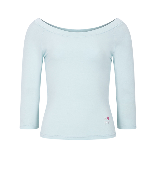 Zed Off-Shoulder Long Sleeve Top (Mint)