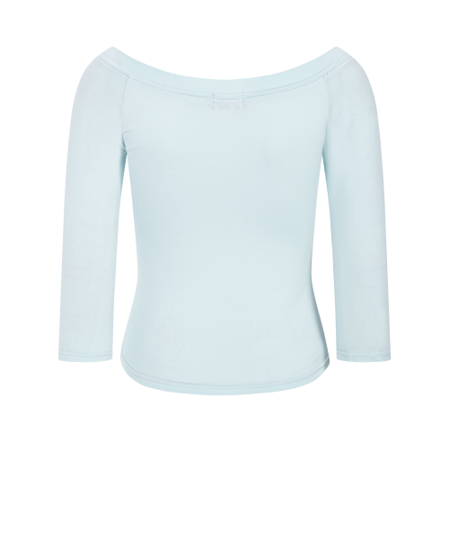 Zed Off-Shoulder Long Sleeve Top (Mint)