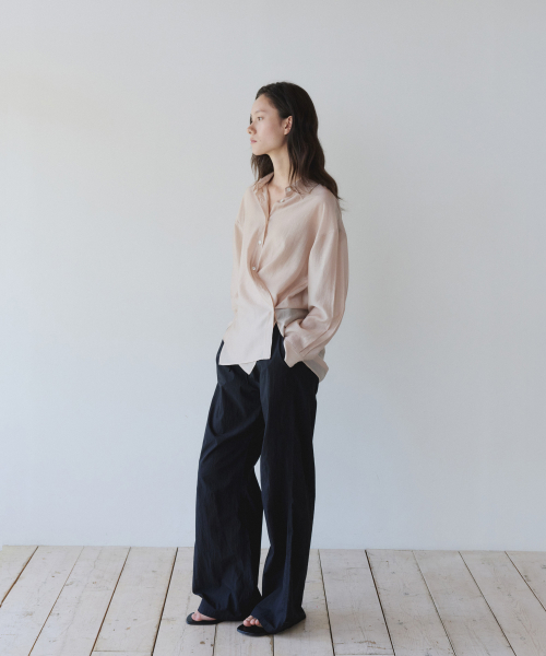 EASY STRING COTTON PANTS, BLACK