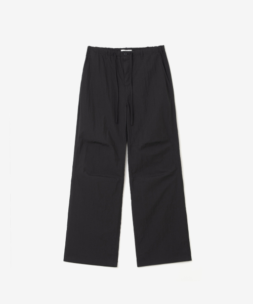 EASY STRING COTTON PANTS, BLACK