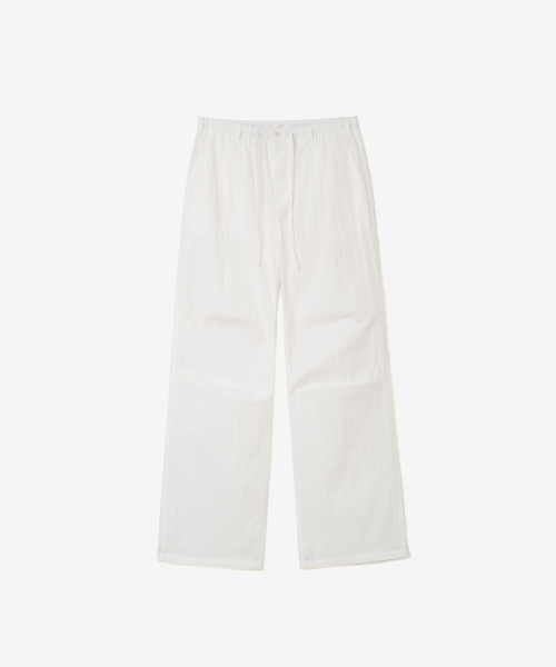 EASY STRING COTTON PANTS, WHITE
