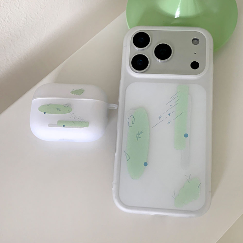 녹색 광 폰 케이스