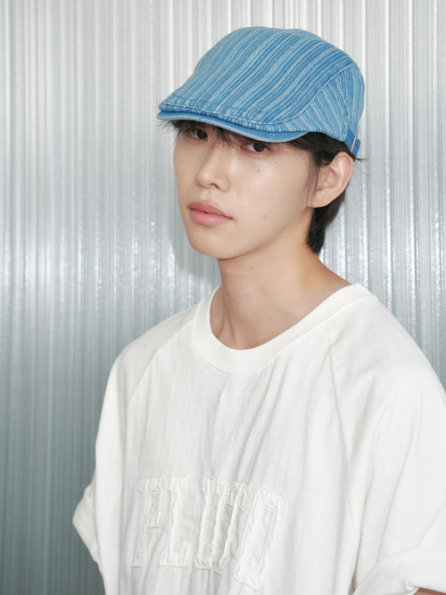 Band Paper Knit Bonnet Hat (Cream)