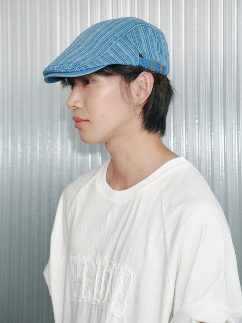 Band Paper Knit Bonnet Hat (Cream)