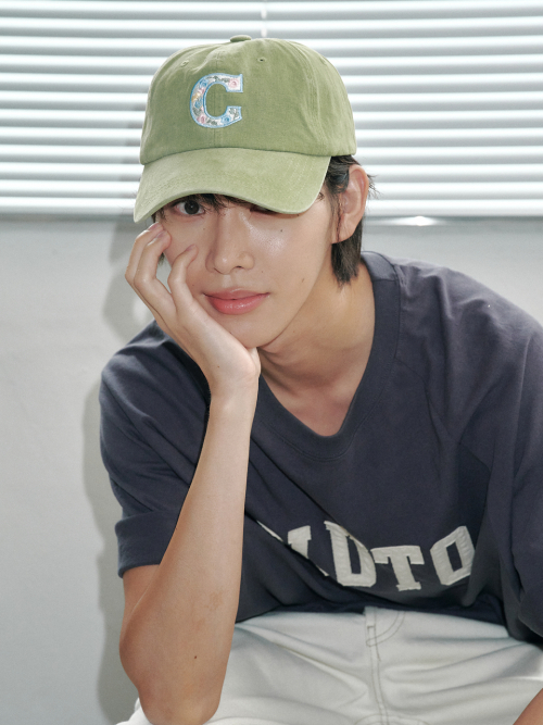 Flower C Washing Ball Cap (Olive)