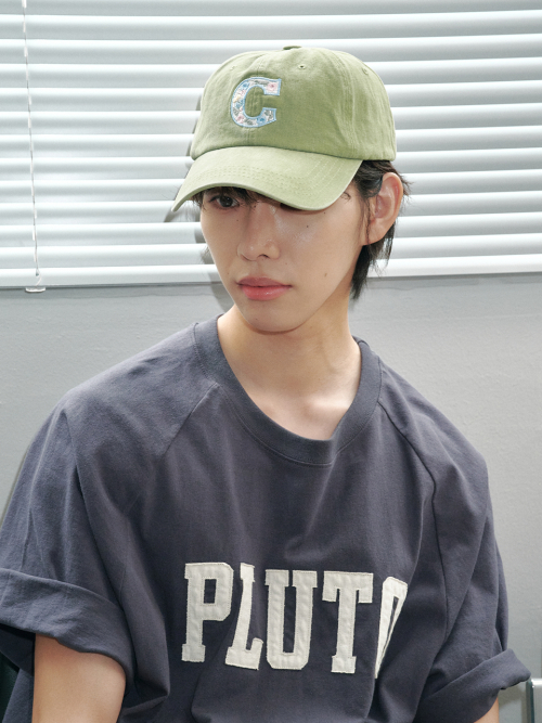 Flower C Washing Ball Cap (Olive)