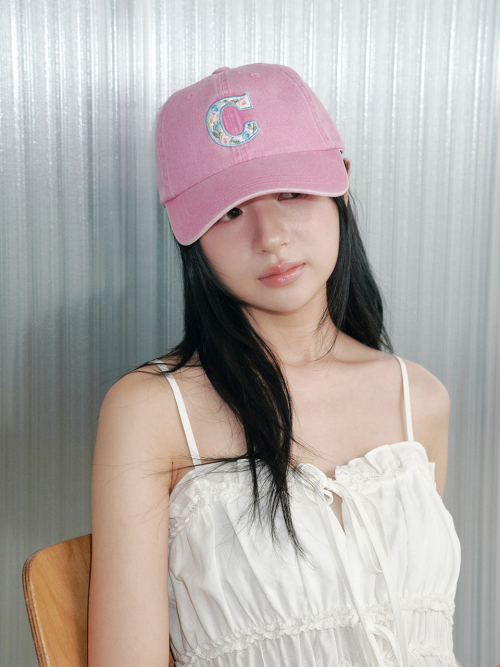 Flower C Washing Ball Cap (Pink)