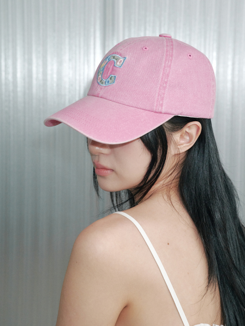 Flower C Washing Ball Cap (Pink)