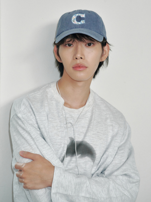 Flower C Washing Ball Cap (Navy)