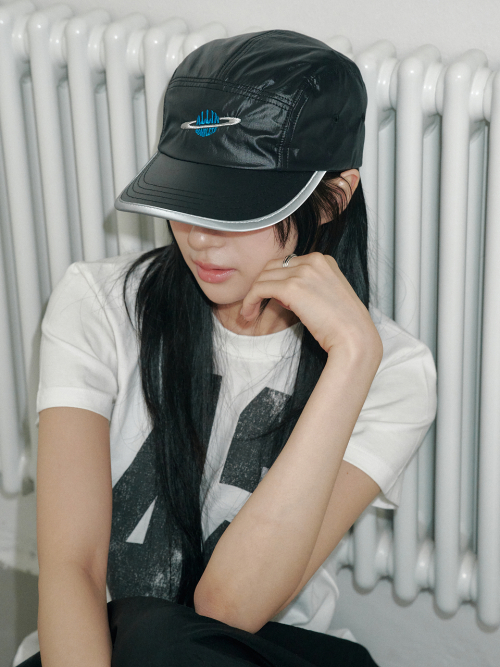 Saturn Nylon Camp Cap (Black)
