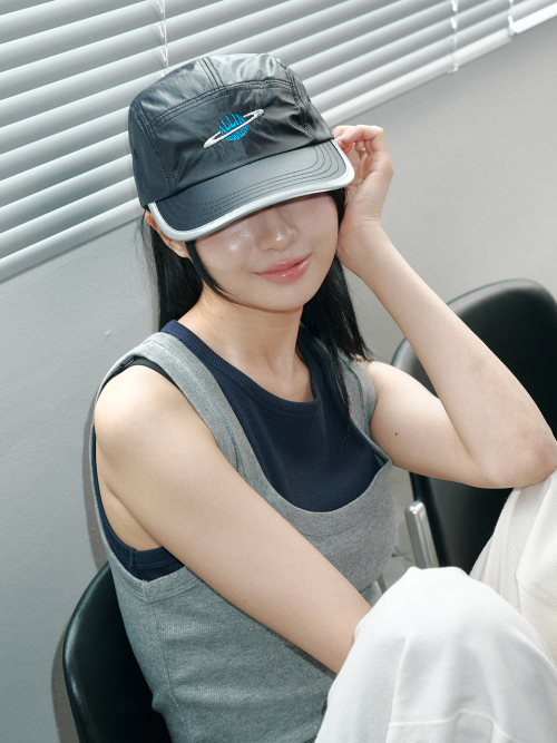 Saturn Nylon Camp Cap (Black)