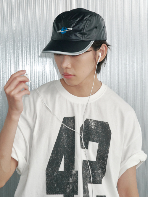 Saturn Nylon Camp Cap (Black)