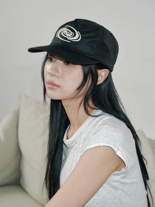 Tornado Nylon 5 Panel Cap (Black)