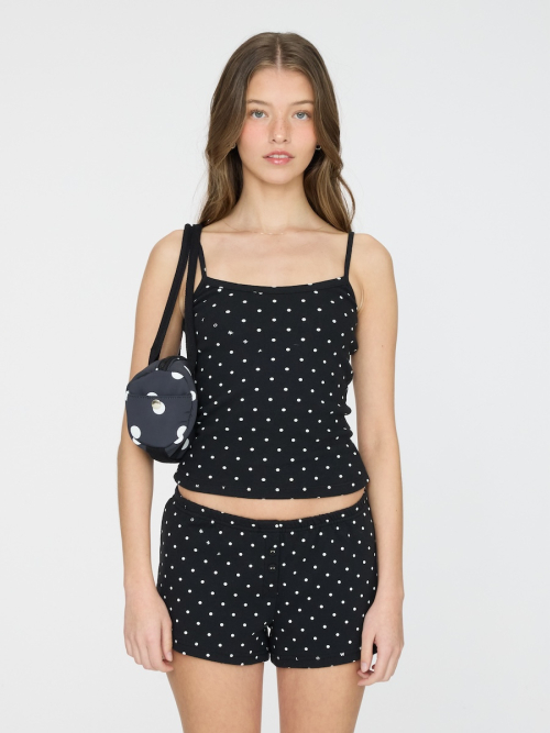 WILD KNOT CAMISOLE (ONYX FLECK)