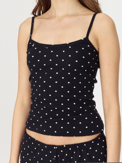 WILD KNOT CAMISOLE (ONYX FLECK)