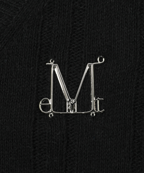 JERA METAL LOGO SOFT HOOK CARDIGAN (2COLOR)