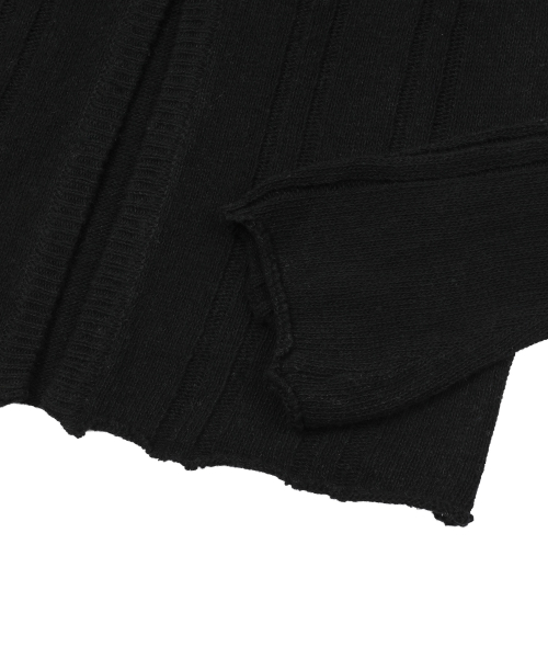 JERA METAL LOGO SOFT HOOK CARDIGAN (2COLOR)