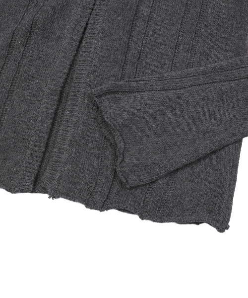 JERA METAL LOGO SOFT HOOK CARDIGAN (2COLOR)