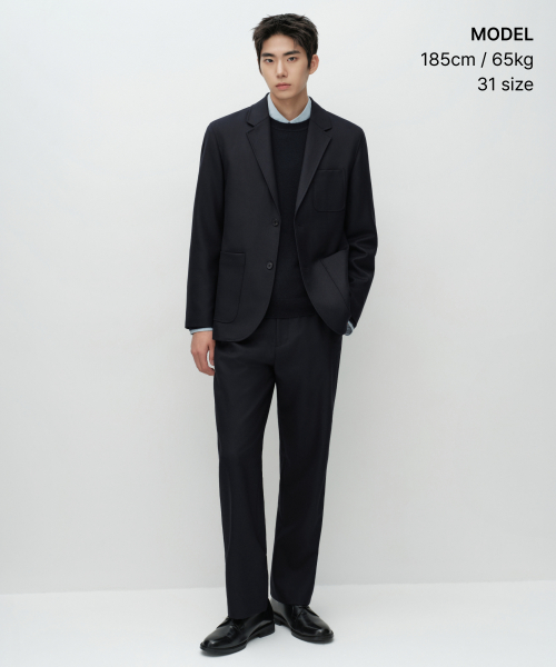 [시티 워커스] 울 블렌드 테이퍼드 슬랙스