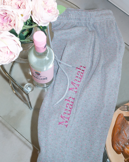 [SET] WAFFLE TRAINING HOOD ZIPUP PANTS SET UP [GRAY]
