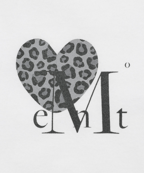 SIERRA LEOPARD HEART SMALL LOGO HALF T (2COLOR)