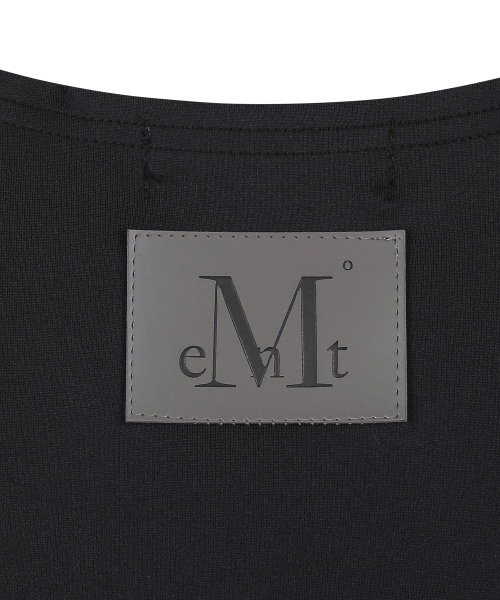 BRUNO SETUP METAL LOGO CUT-OUT LAYERED HALF T