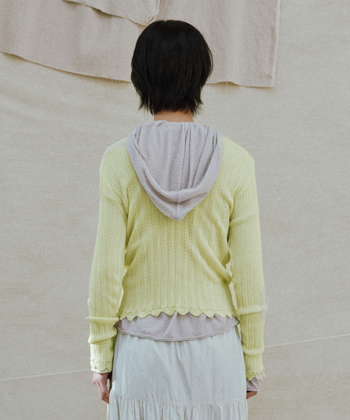 linen crochet pullover