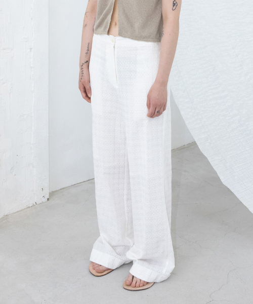 drow eyelet pants
