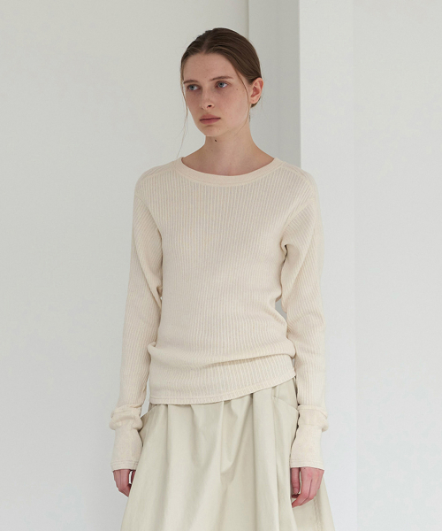 natural cotton pullover(ecru)