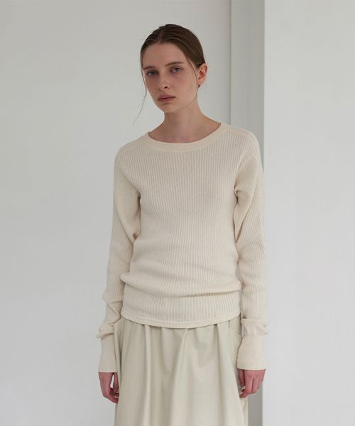 natural cotton pullover(ecru)