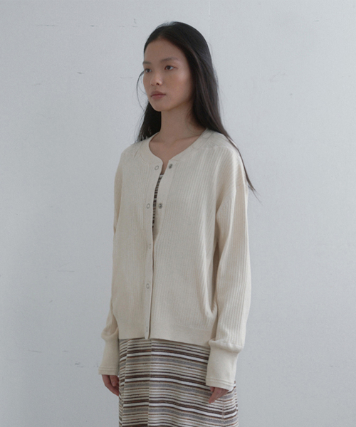 natural cotton cardigan (ecru)