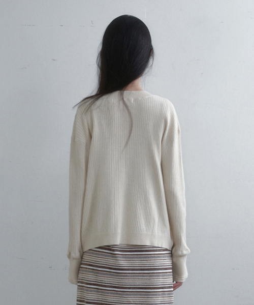 natural cotton cardigan (ecru)