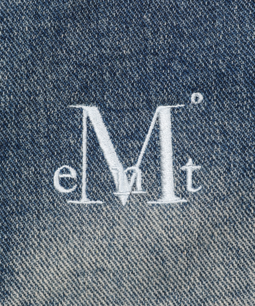 RUNE WASHING DAMAGE DENIM SHORT PANTS