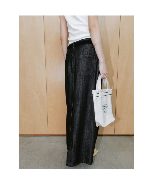 90s H Line Denim Skirt Black (TA6727A085)