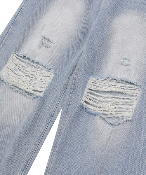 MOVA WASHING DAMAGE DENIM PANTS (3COLOR)