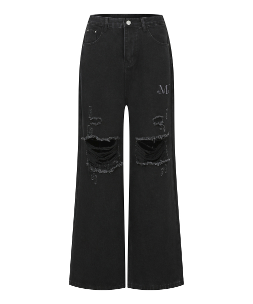 MOVA WASHING DAMAGE DENIM PANTS (3COLOR)