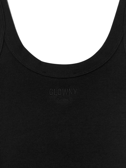 G SCOOP NECK BODYSUIT (BLACK)