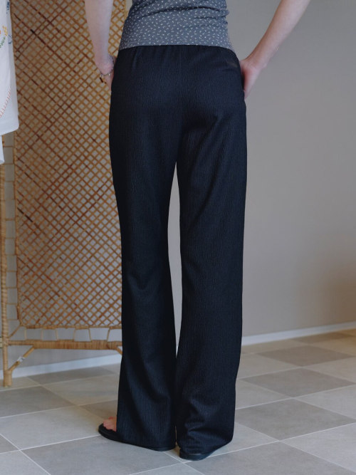 Crinkled Banding Bootscut Pants MU2635PT311M