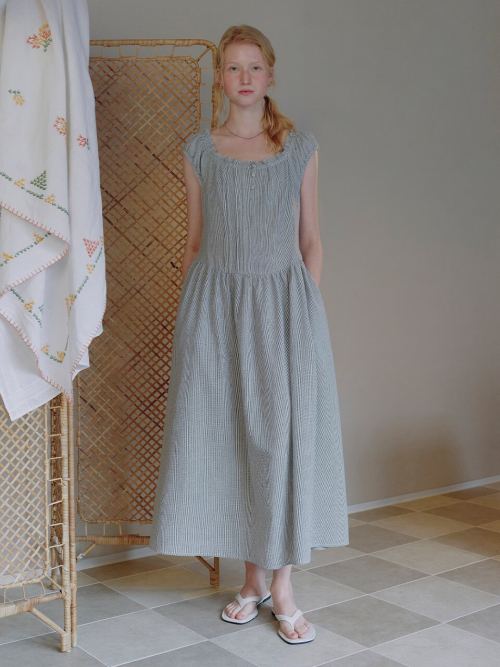 Two-way Shoulder Stripe Dress MU2635OP311M