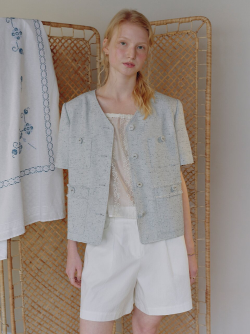 Cloud Tweed Jacket MU2634JK306M