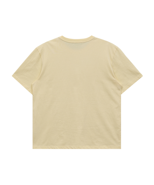 Maltese Crew Line Graphic Half Sleeve T-shirt LEMON
