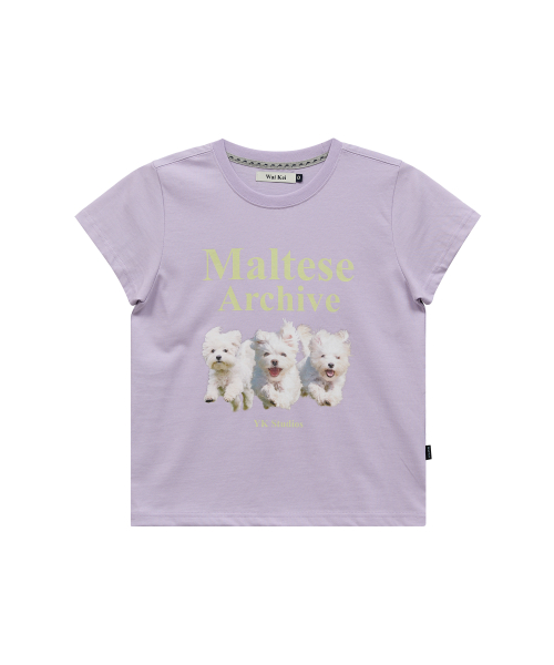 Maltese Archive Half Sleeve T-shirt LIGHT PURPLE